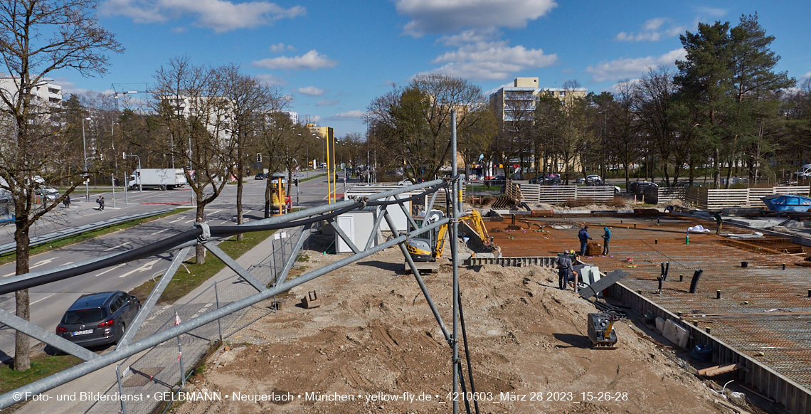 28.03.2023 - Baustelle Haus für Kinder in Neuperlach